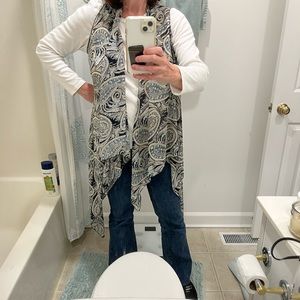 COPY - Dress Barn Sheer Paisley Wrap $12